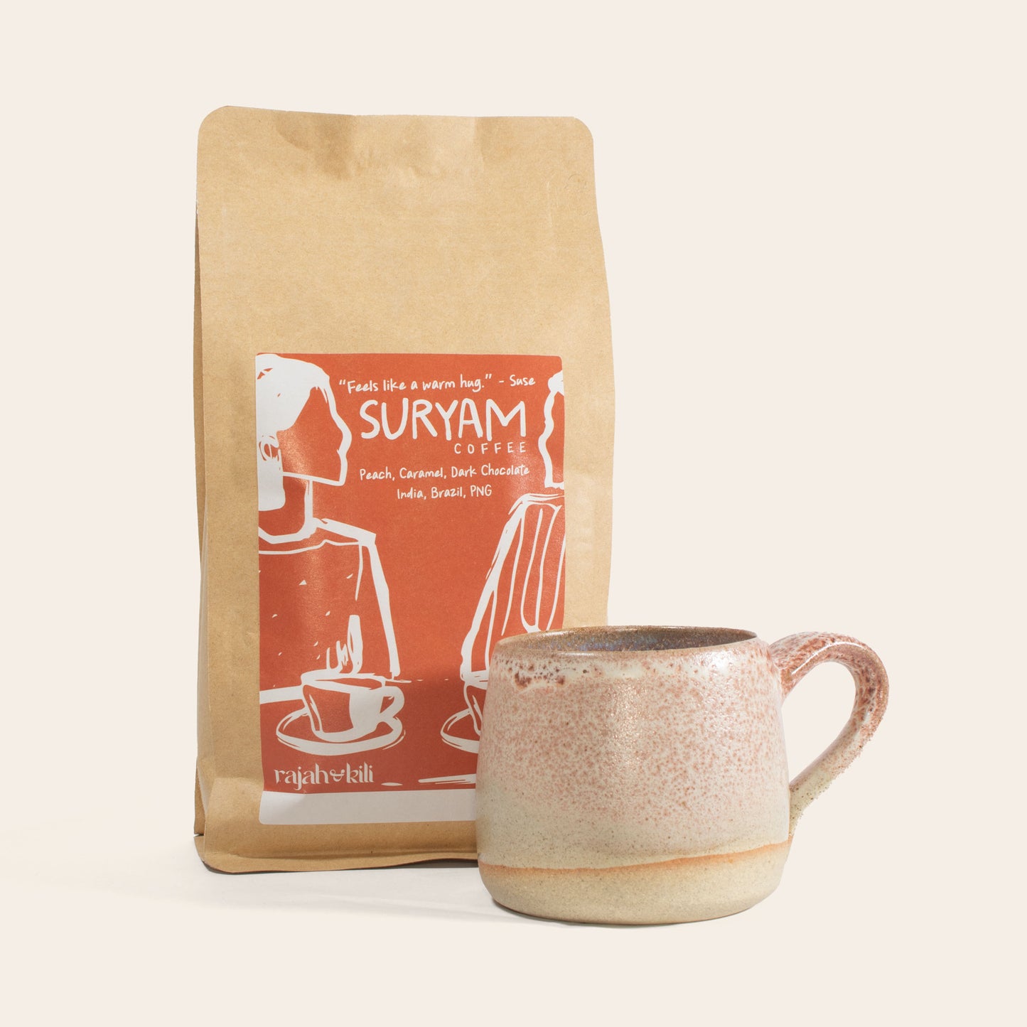 Dusty Rose Mug by Aimie Whiting