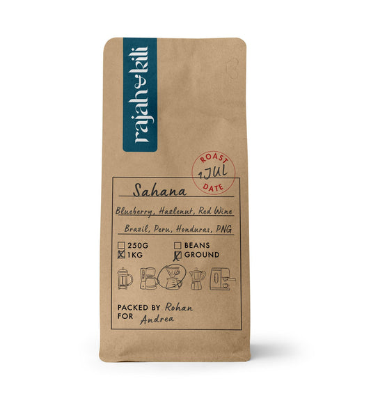 Sahana Coffee Beans 1kg bag